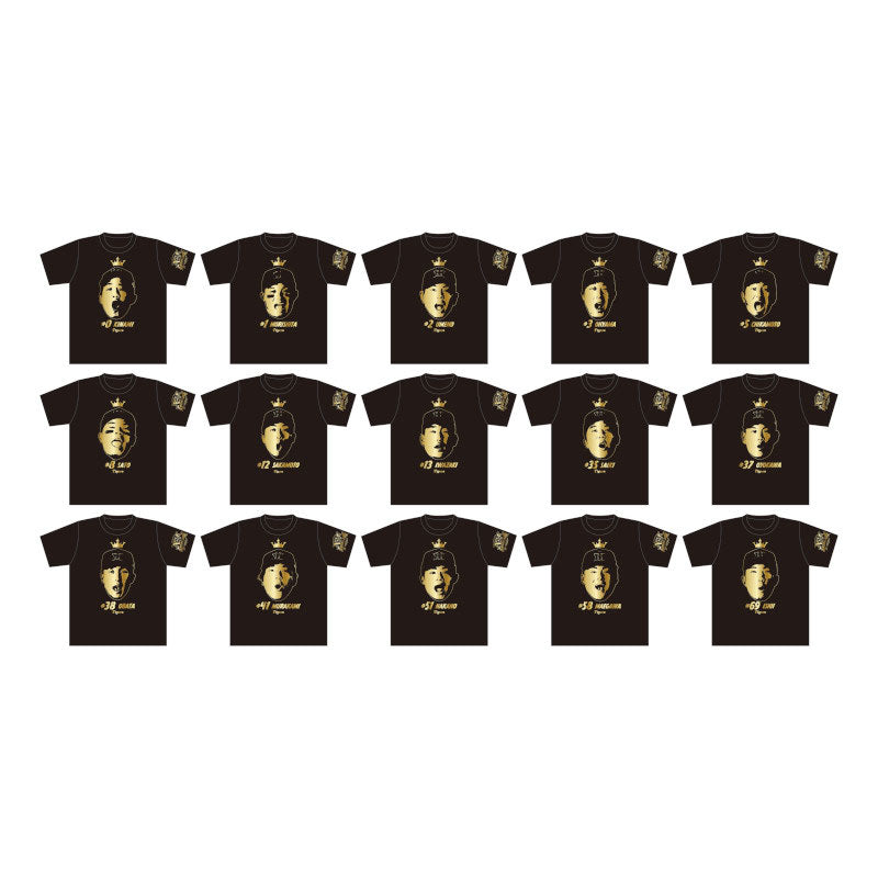 阪神タイガース 森下翔太選手 優勝記念シークレット選手顔イラストTシャツ 限定品 森下翔太 阪神タイガース 優勝記念シークレット選手顔イラストTシャツ